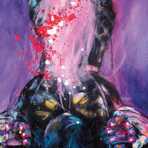 Taidepostikortti A6 "On lempipäiväsi, nautit kaikin aistein"