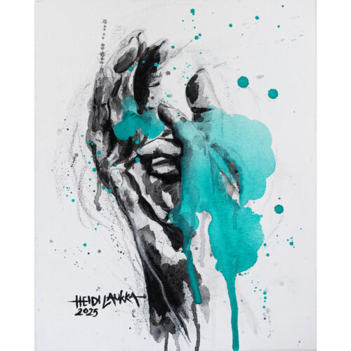 Myynnissä "Piirrän sydämen kämmeneesi" 41 x 33 cm