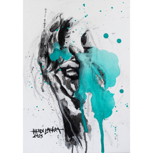 FineArt-vedos "Piirrän sydämen kämmeneesi"